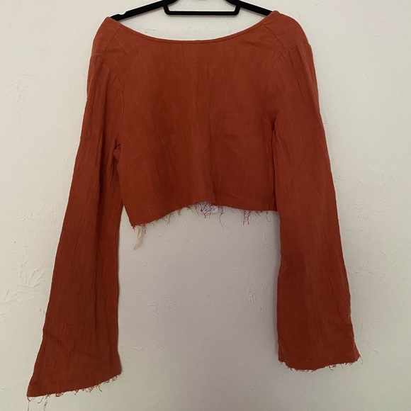 FREE PEOPLE long sleeve cotton shirt (new w/ tags) - Picture 1 of 6